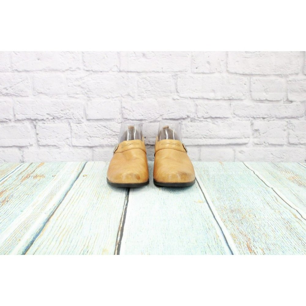 Ariat Tan Leather Slip On Casual Clogs Shoes Size 9.5 B - Picture 4 of 9